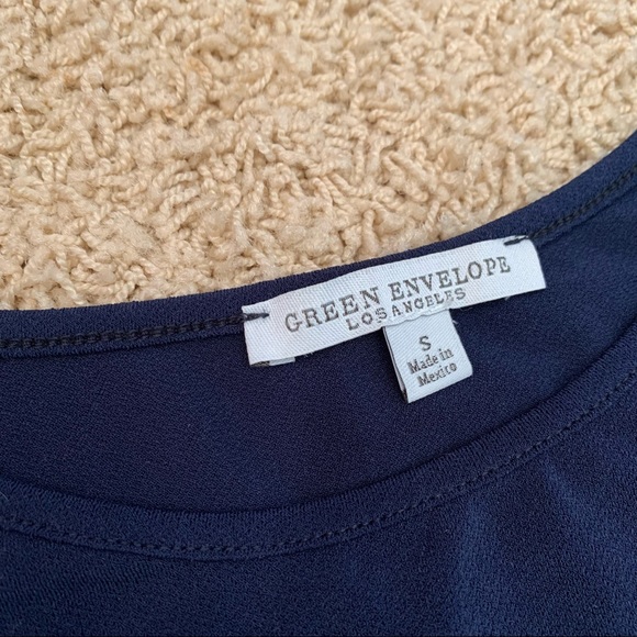 💙 (Make an Offer!) • NWOT Stretchy 3/4 Sleeve Blouse - Picture 5 of 6